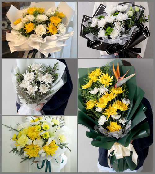 山东青岛即墨市移风店镇中间埠村白事花束代送